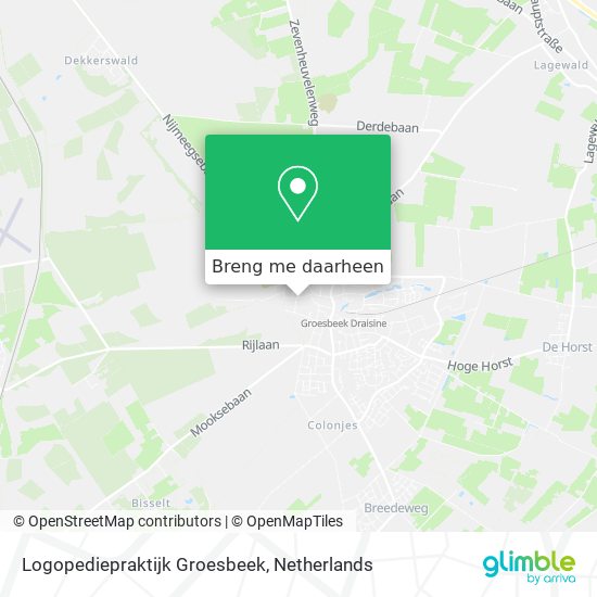 Logopediepraktijk Groesbeek kaart