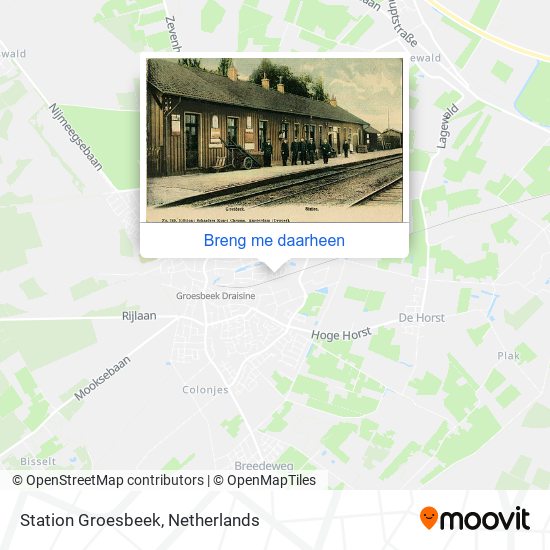 Station Groesbeek kaart