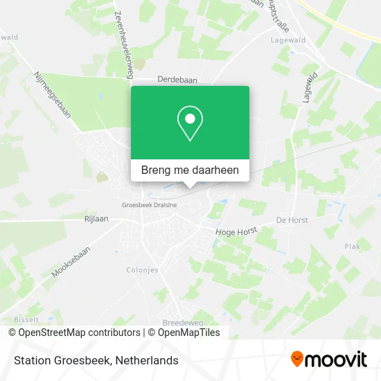 Station Groesbeek kaart