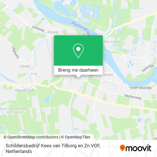 Schildersbedrijf Kees van Tilborg en Zn VOF kaart