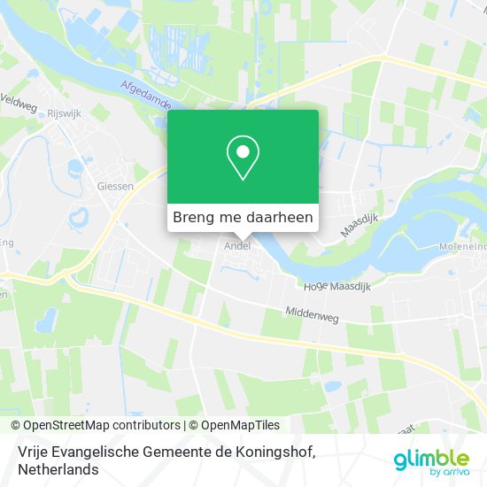 Vrije Evangelische Gemeente de Koningshof kaart