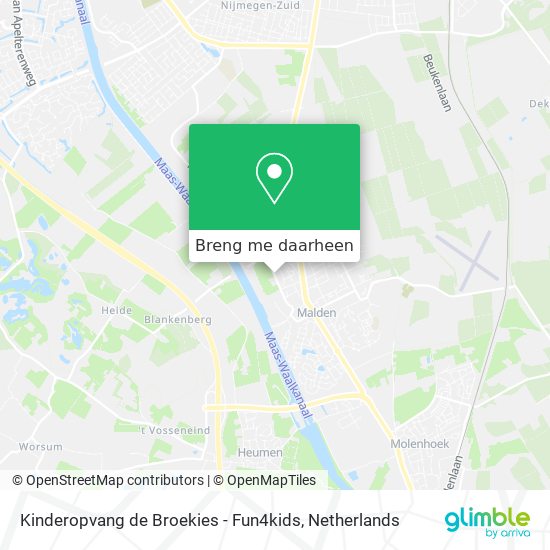 Kinderopvang de Broekies - Fun4kids kaart