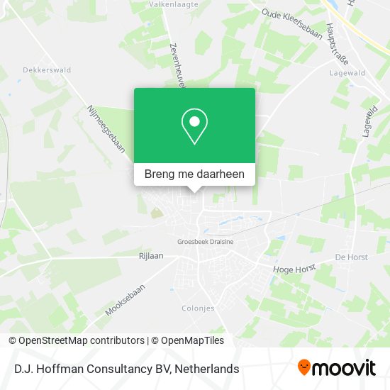 D.J. Hoffman Consultancy BV kaart
