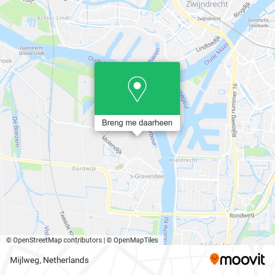 Mijlweg kaart