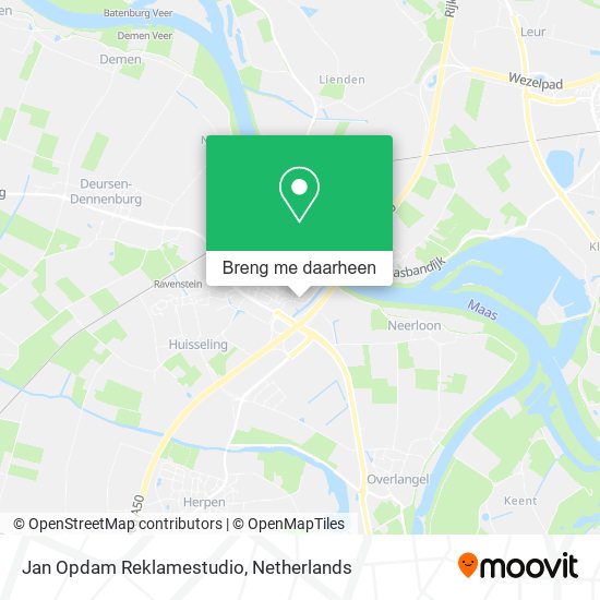 Jan Opdam Reklamestudio kaart