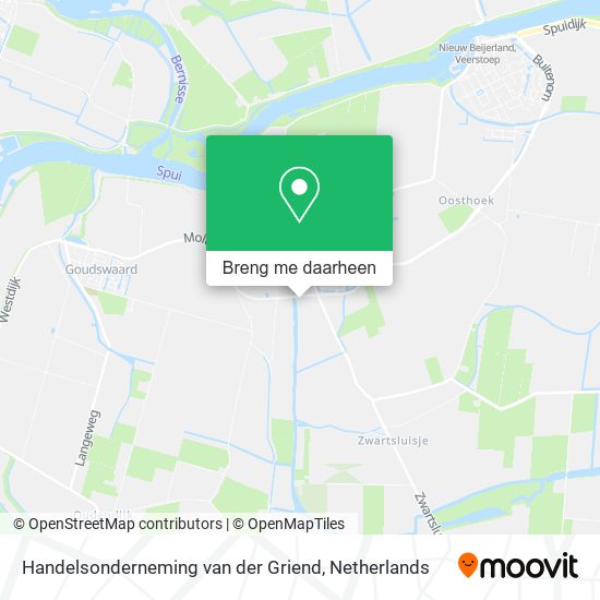 Handelsonderneming van der Griend kaart