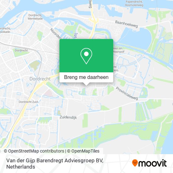 Van der Gijp Barendregt Adviesgroep BV kaart