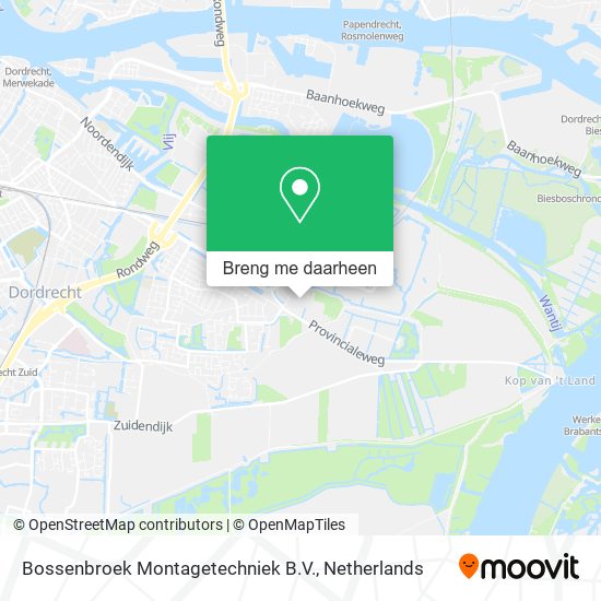 Bossenbroek Montagetechniek B.V. kaart