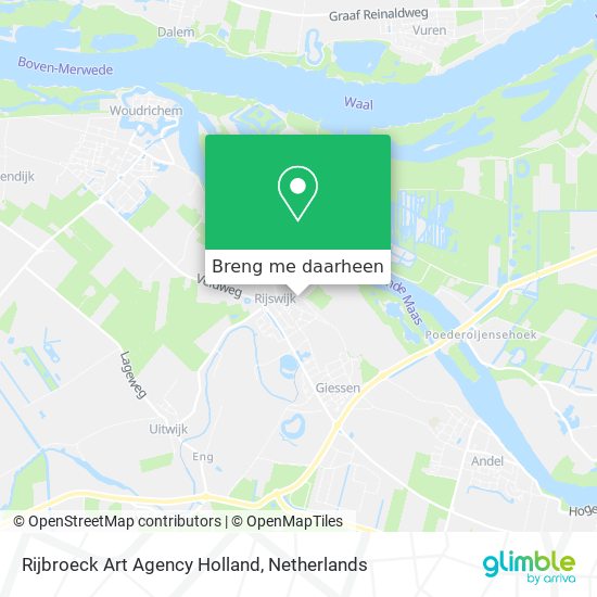 Rijbroeck Art Agency Holland kaart