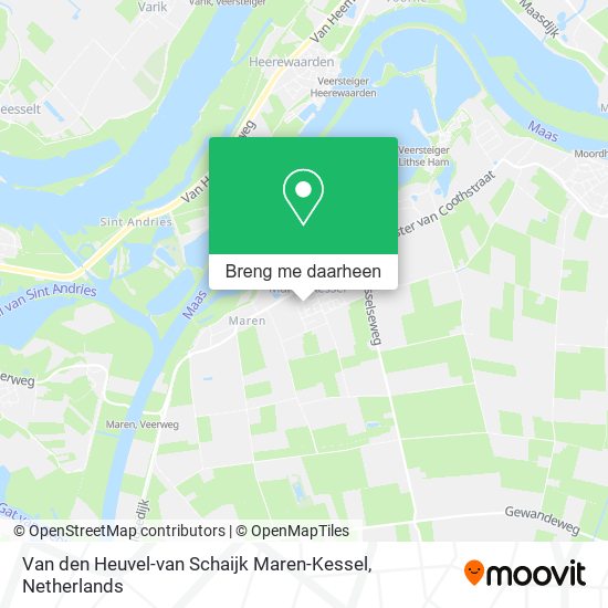 Van den Heuvel-van Schaijk Maren-Kessel kaart