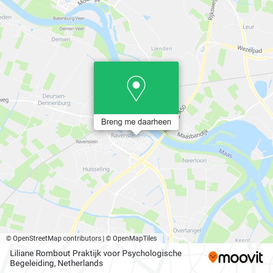 Liliane Rombout Praktijk voor Psychologische Begeleiding kaart