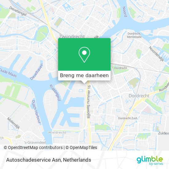 Autoschadeservice Asn kaart