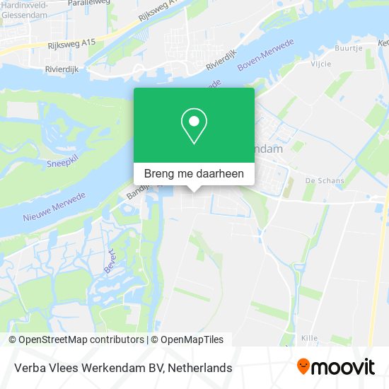 Verba Vlees Werkendam BV kaart