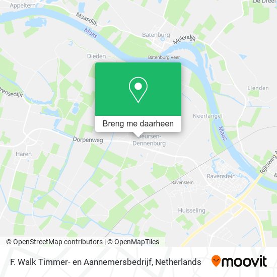 F. Walk Timmer- en Aannemersbedrijf kaart