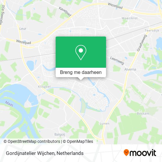 Gordijnatelier Wijchen kaart