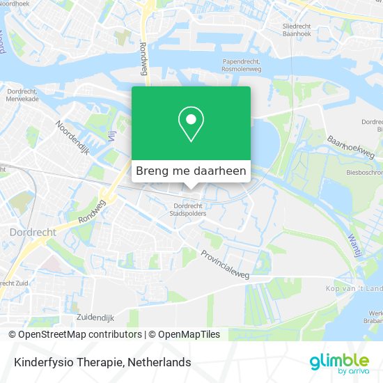 Kinderfysio Therapie kaart