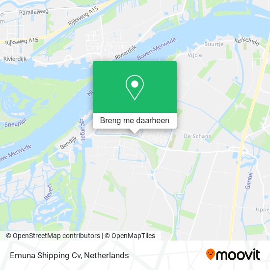 Emuna Shipping Cv kaart