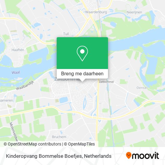 Kinderopvang Bommelse Boefjes kaart