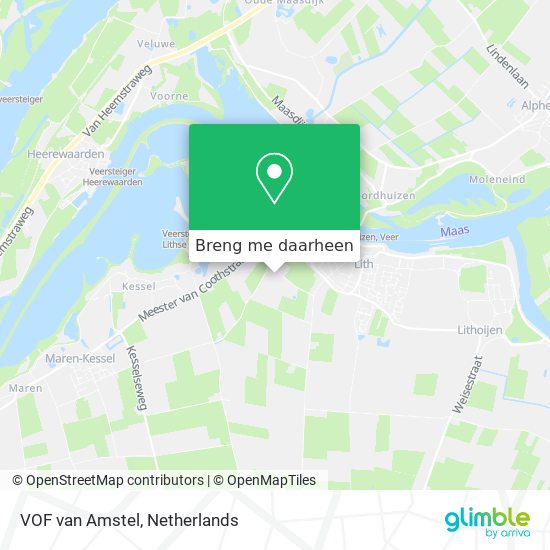 VOF van Amstel kaart