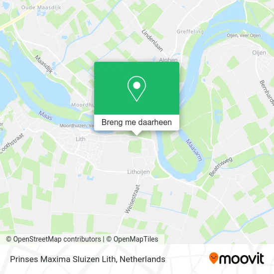 Prinses Maxima Sluizen Lith kaart