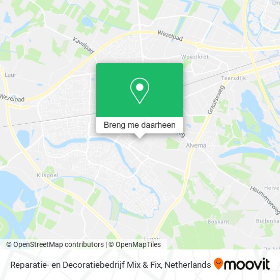 Reparatie- en Decoratiebedrijf Mix & Fix kaart