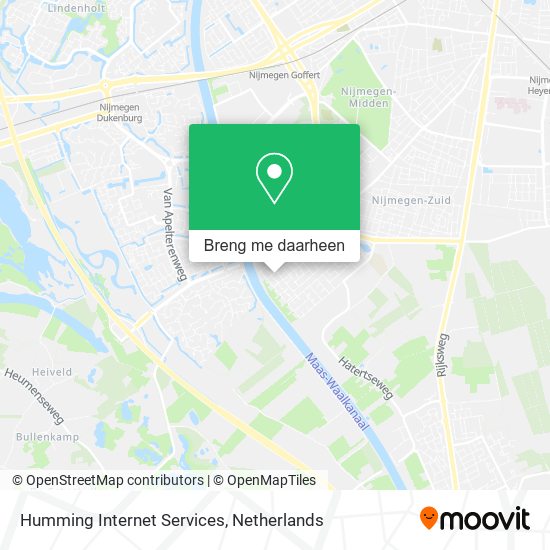 Humming Internet Services kaart