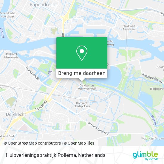 Hulpverleningspraktijk Pollema kaart