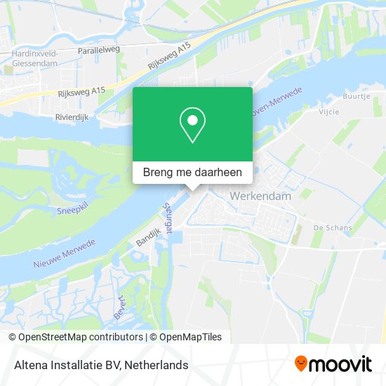 Altena Installatie BV kaart