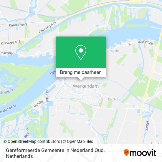 Gereformeerde Gemeente in Nederland Oud kaart