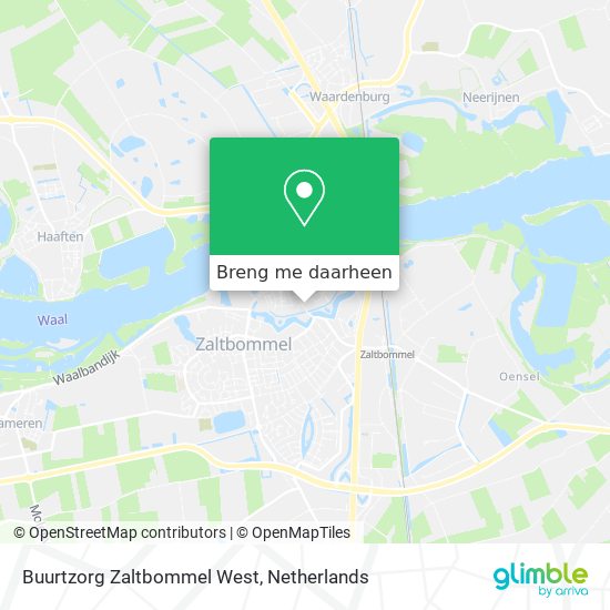 Buurtzorg Zaltbommel West kaart