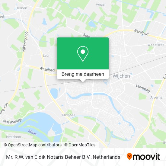 Mr. R.W. van Eldik Notaris Beheer B.V. kaart