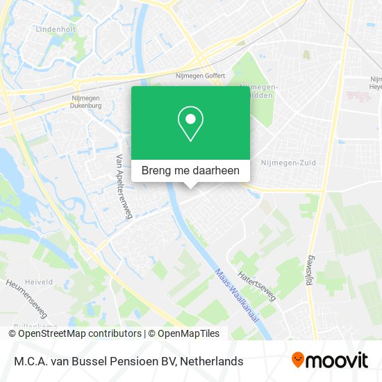 M.C.A. van Bussel Pensioen BV kaart