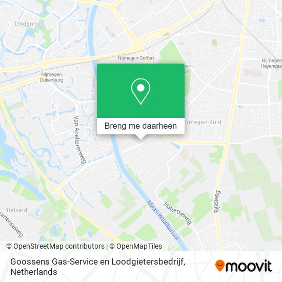 Goossens Gas-Service en Loodgietersbedrijf kaart