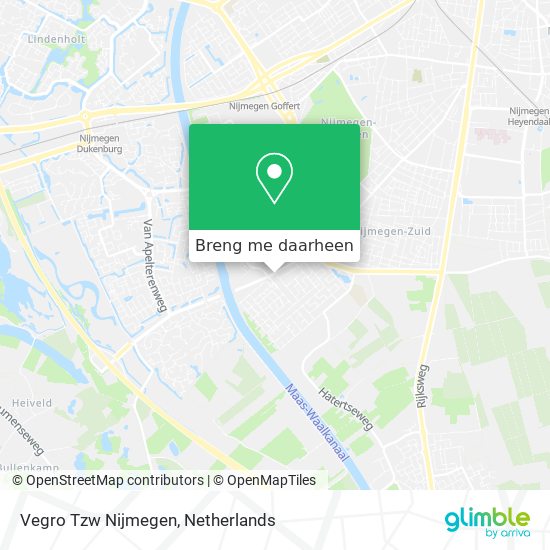 Vegro Tzw Nijmegen kaart