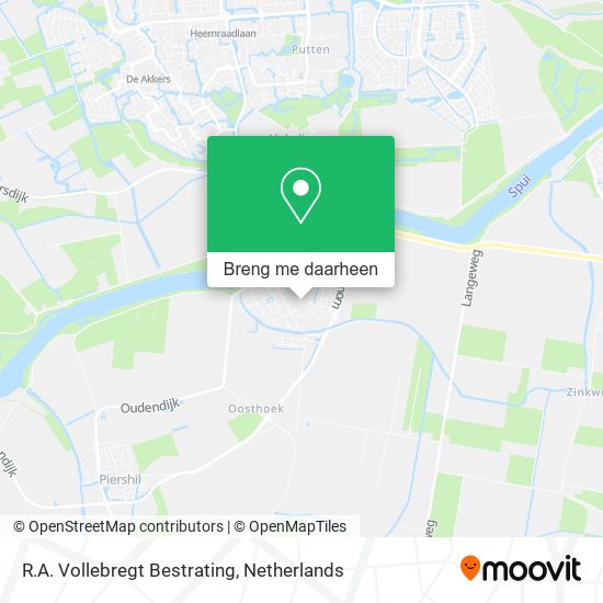 R.A. Vollebregt Bestrating kaart