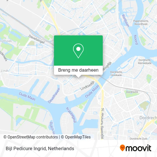 Bijl Pedicure Ingrid kaart
