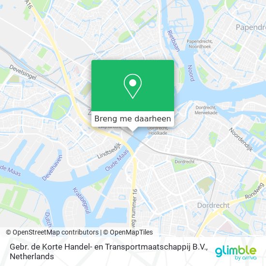 Gebr. de Korte Handel- en Transportmaatschappij B.V. kaart