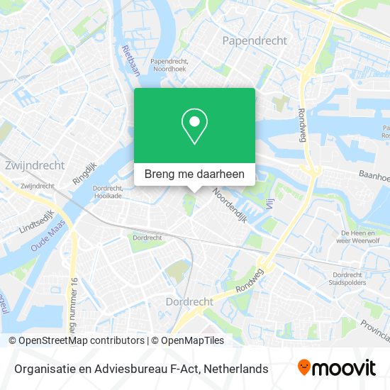 Organisatie en Adviesbureau F-Act kaart