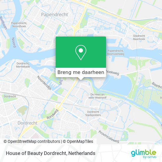 House of Beauty Dordrecht kaart