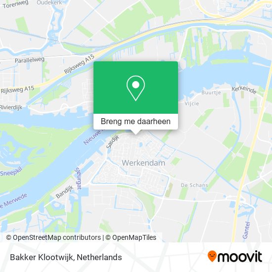 Bakker Klootwijk kaart