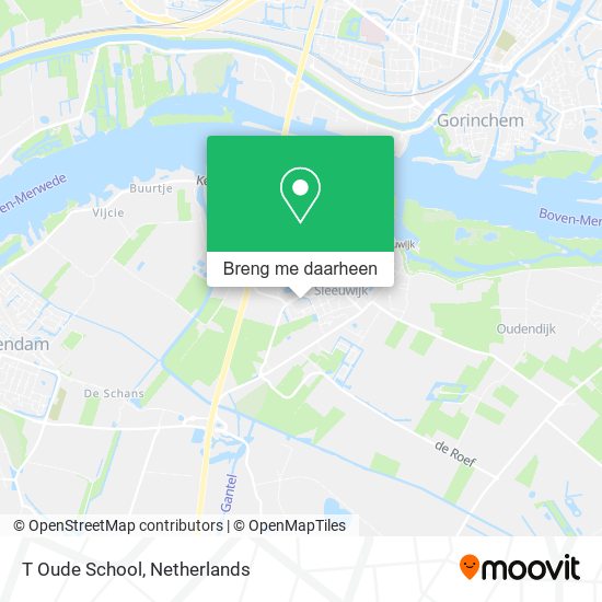 T Oude School kaart