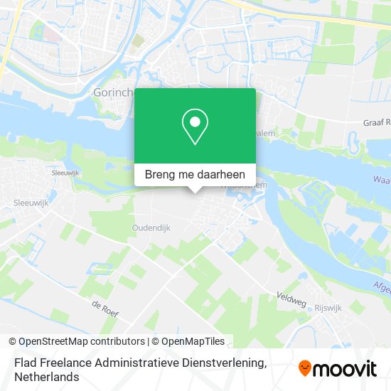 Flad Freelance Administratieve Dienstverlening kaart