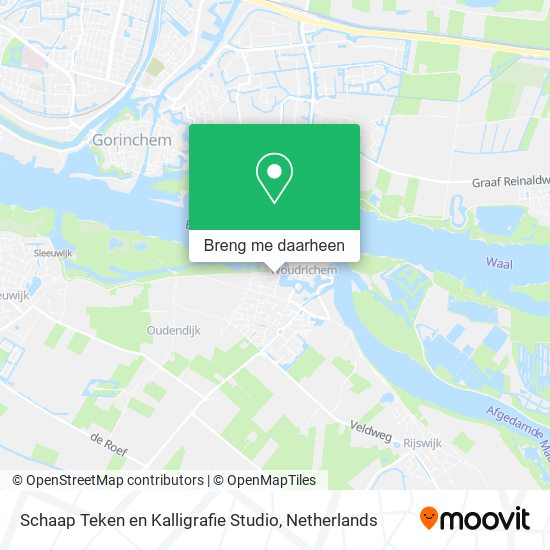 Schaap Teken en Kalligrafie Studio kaart