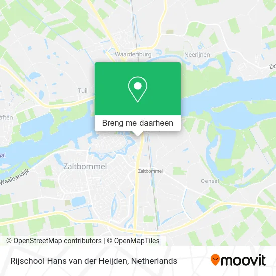 Rijschool Hans van der Heijden kaart