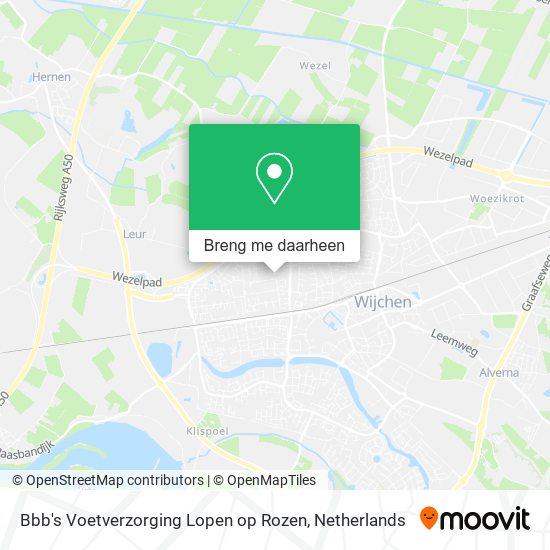 Bbb's Voetverzorging Lopen op Rozen kaart