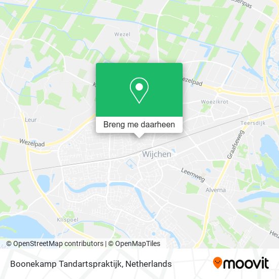 Boonekamp Tandartspraktijk kaart