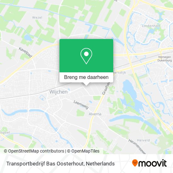 Transportbedrijf Bas Oosterhout kaart