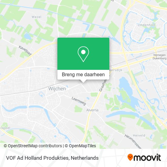 VOF Ad Holland Produkties kaart