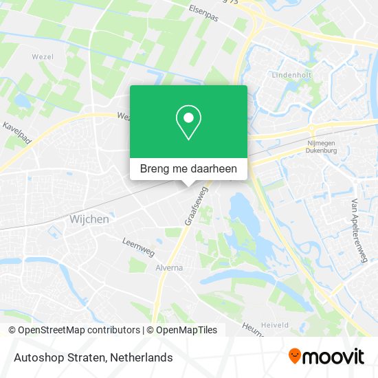 Autoshop Straten kaart