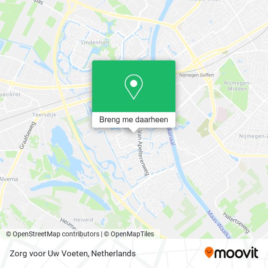 Zorg voor Uw Voeten kaart